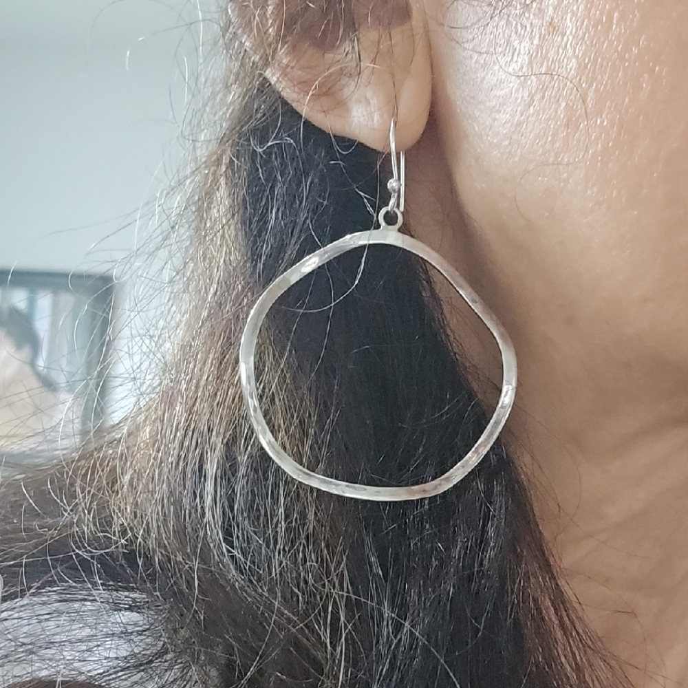 Silver Hoop Earrings